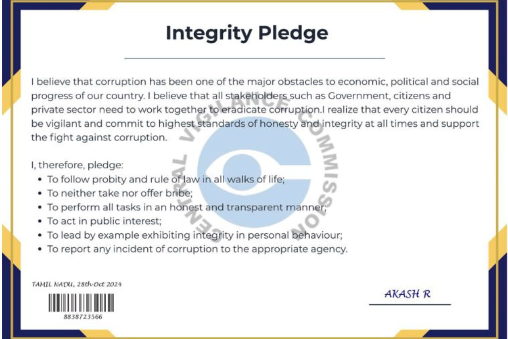 Vigilance Awareness Event 1